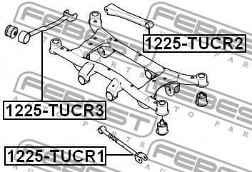 Control/Trailing Arm, wheel suspension 1225-TUCR2
