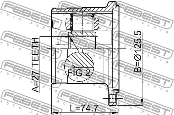 Joint Kit, drive shaft 0211-WD21 - image 2