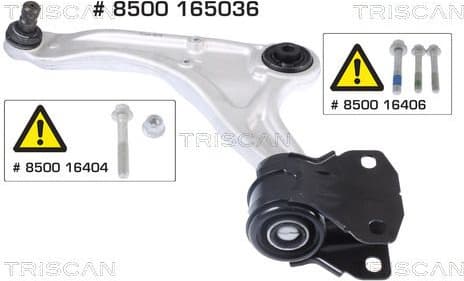 Control/Trailing Arm, wheel suspension 8500 165036