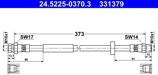 Brake Hose 24.5225-0370.3