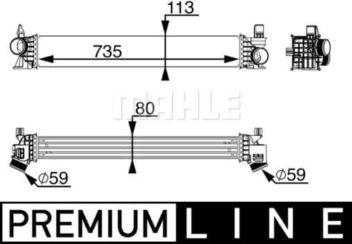 Charge Air Cooler BEHR *** PREMIUM LINE *** CI 217 000P