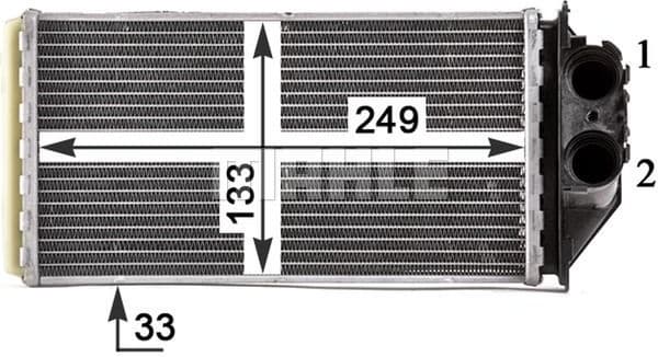 Heat Exchanger, interior heating BEHR *** PREMIUM LINE *** AH 187 000P - image 8