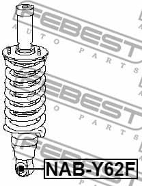 Bush, shock absorber NAB-Y62F - image 2