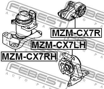 Mounting, engine MZM-CX7LH - image 2