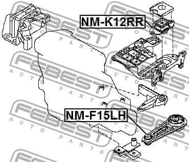 Mounting, engine NM-F15LH - image 2
