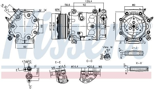 Compressor, air conditioning ** FIRST FIT ** 890780