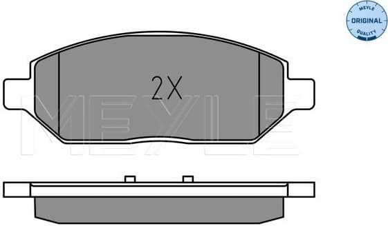 Brake Pad Set, disc brake MEYLE-ORIGINAL: True to OE. 025 223 2618 - image 2