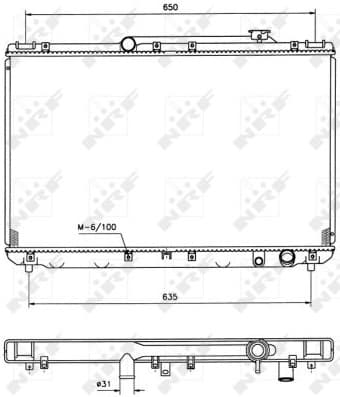 Radiator, engine cooling EASY FIT 506721