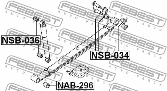Bushing, leaf spring NAB-296 - image 2