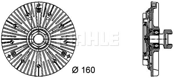 Clutch, radiator fan BEHR *** PREMIUM LINE *** CFC 70 000P - image 2