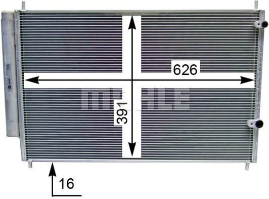 Condenser, air conditioning BEHR AC 801 000S - image 4