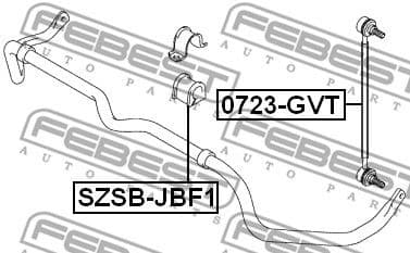 Mounting, stabiliser bar SZSB-JBF1 - image 2
