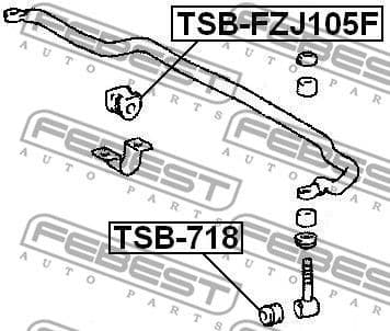 Mounting, axle strut TSB-718 - image 2