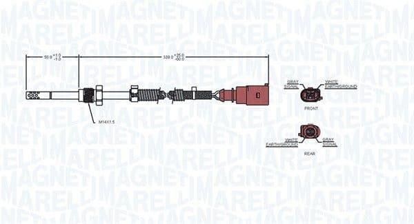 Sensor, exhaust gas temperature 172000215010 - image 2