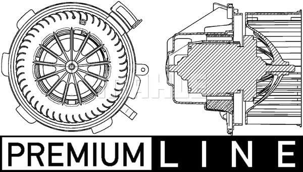Interior Blower BEHR *** PREMIUM LINE *** AB 88 000P
