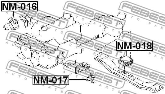 Mounting, engine NM-018 - image 2