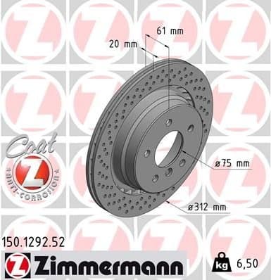 Brake Disc SPORT BRAKE DISC Z 150.1292.52