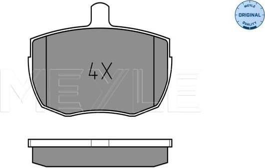 Brake Pad Set, disc brake MEYLE-ORIGINAL: True to OE. 025 203 5918
