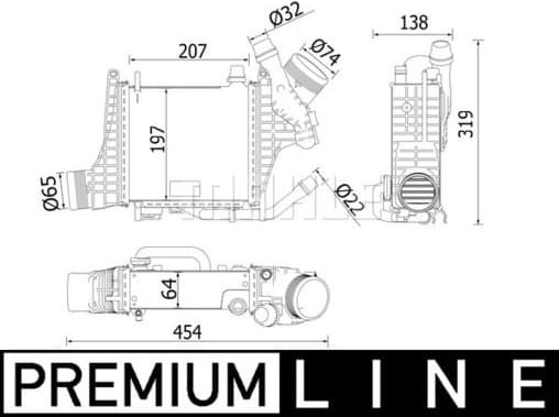 Charge Air Cooler BEHR *** PREMIUM LINE *** CI 541 000P