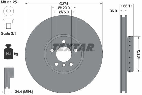 Brake Disc PRO+ 92266225