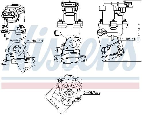 EGR Valve ** FIRST FIT ** 98240 - image 7