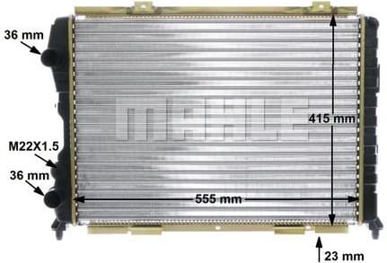 Radiator, engine cooling BEHR CR 1408 000S - image 13