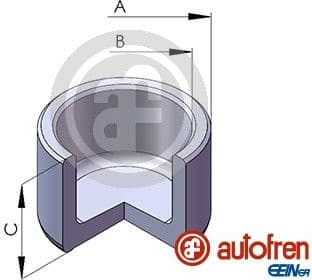 Piston, brake caliper D025130