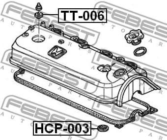 Seal Ring, spark plug shaft HCP-003 - image 2