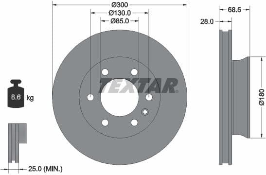 Brake Disc PRO 92301203