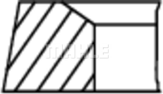 Piston Ring Set 001 36 N4 - image 2