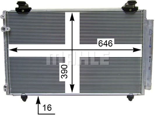 Condenser, air conditioning BEHR AC 827 000S - image 4