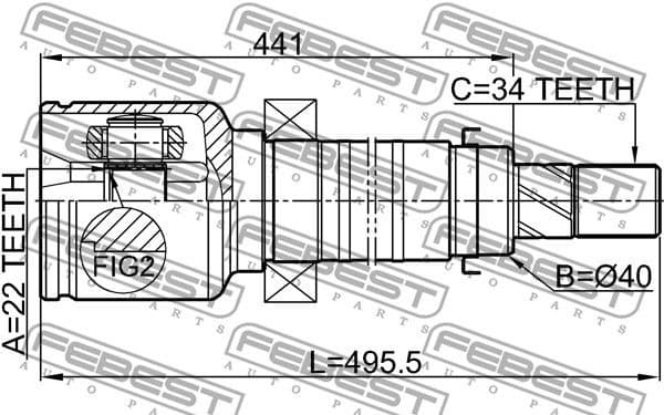 Joint Kit, drive shaft 2111-CDHRH - image 2