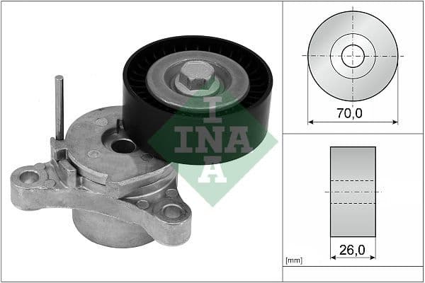 Belt Tensioner, V-ribbed belt 534 0666 10