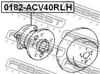 Wheel Hub 0182-ACV40RLH - image 2