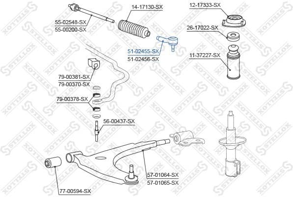Tie Rod End 51-02455-SX - image 2