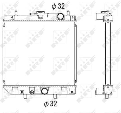 Radiator, engine cooling 53276