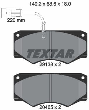 Brake Pad Set, disc brake 2913801