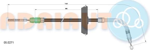 Cable Pull, parking brake 05.0271