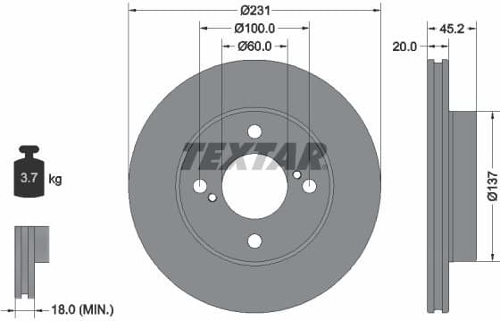 Brake Disc PRO 92309403