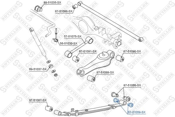 Bushing, leaf spring 87-51059-SX - image 2