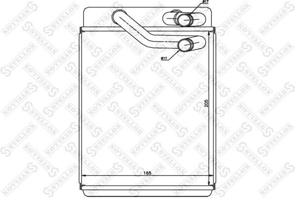 Heat Exchanger, interior heating 10-35192-SX