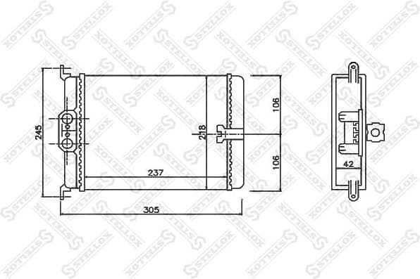 Heat Exchanger, interior heating 10-35171-SX