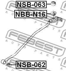 Bushing, selector/shift rod NSB-062 - image 2