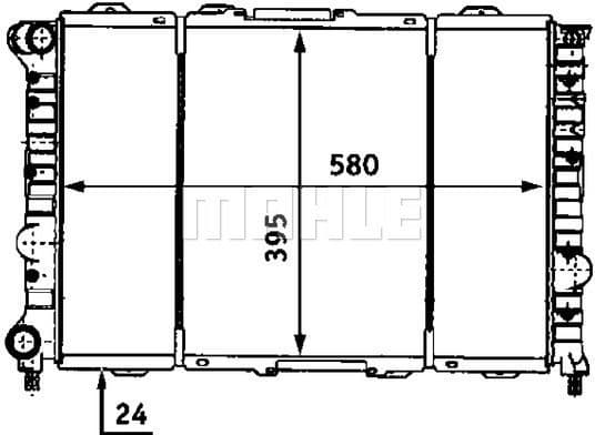 Radiator, engine cooling BEHR CR 521 000S - image 2