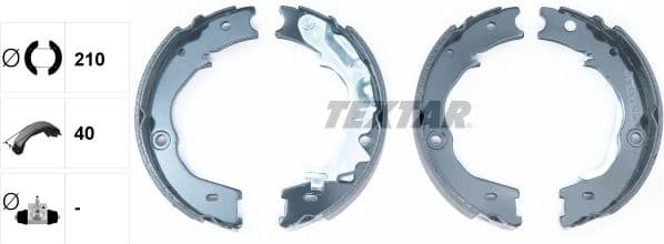 Brake Shoe Set, parking brake 91072700