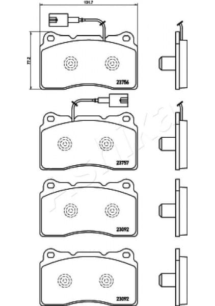 Brake Pad Set, disc brake 50-00-0211 - image 2