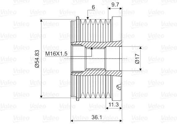 Alternator Freewheel Clutch VALEO NEW SPARE PART 588129 - image 2