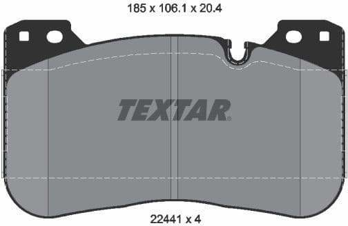 Brake Pad Set, disc brake Q+ 2244101