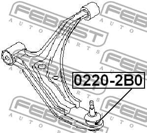Ball Joint 0220-2B0 - image 2