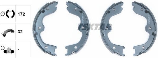 Brake Shoe Set, parking brake 91065900